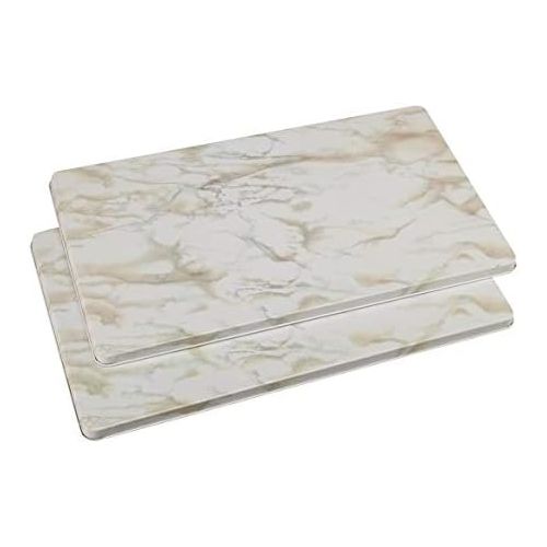  Miles Kimball Marble Burner Covers Set of 2 White, 1x11.75x20.5,