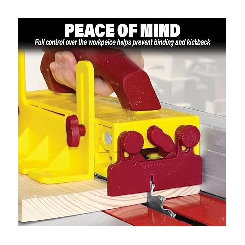  Milescraft 3406 GrabberPRO - Push block for Table Saws, Router Tables, Band Saws & Jointers