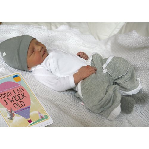  [아마존베스트]Milestone - Baby Photo Cards Original - Set of 30 Photo Cards To Capture Your Babys First Year in Weeks, Months, and Memorable Moments