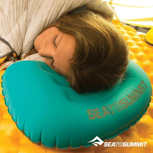  Milestone Sea to Summit Aeros Ultralight Pillow Deluxe, Sea Foam, Deluxe