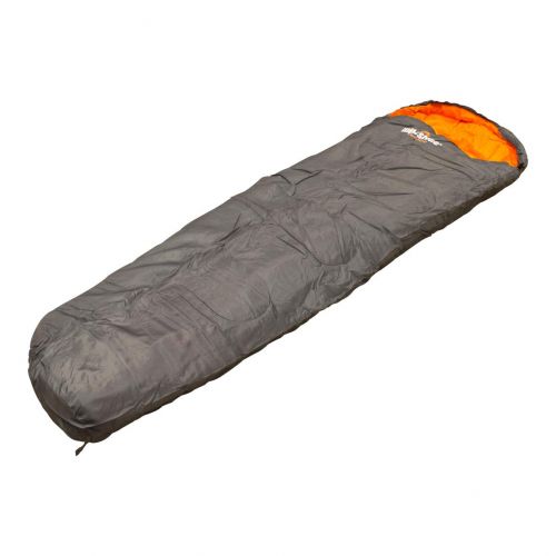  Milestone Camping Mummy Sleeping Bag - Dark Grey (Orange)