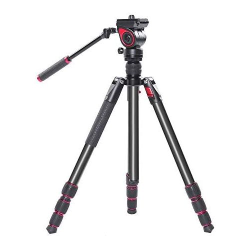  Miliboo miliboo MUFA Professional Aluminum Portable T Camera Video Tripod with Hydraulic Head Tripod Stand