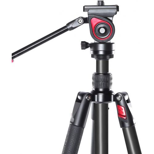  Miliboo miliboo MUFA Professional Aluminum Portable T Camera Video Tripod with Hydraulic Head Tripod Stand