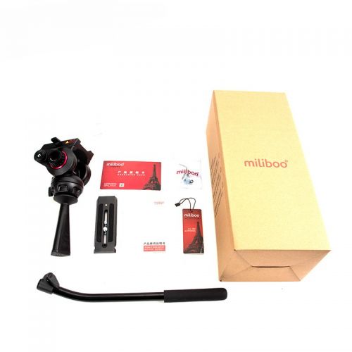  Miliboo miliboo MYT803 Base Flat Fluid Head with 75mm Bowl Size Upgraded Adjustable Damping Design for Camera TripodMonopod Stand