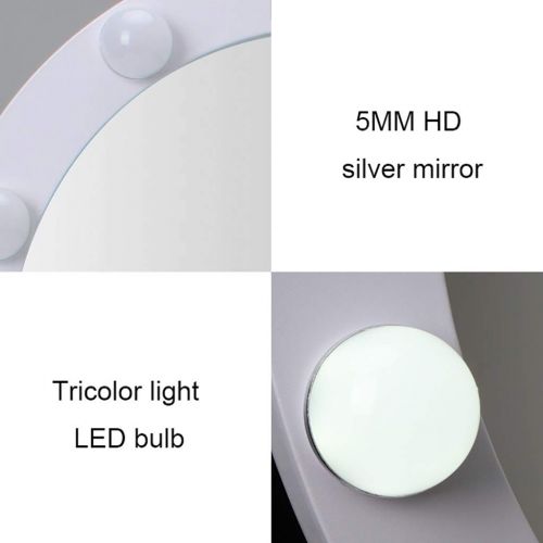  Milisome World Makeup Mirror Makeup Mirror Hollywood Style Led Vanity Mirror Lights Kit with Dimmable Light Bulbs Wall Mounted Lighting Mirror Round Large