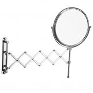 Milisome World Makeup Mirror Makeup Mirror Telescopic Rotatable Bathroom Magnification Double-Sided Beauty Mirror 10-inch European Makeup Mirror Hotel Family Bathroom Mirror