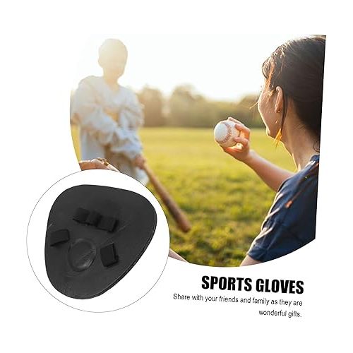  Milisten Baseball Catcher Training Gloves Sports Mitts Thicken Pitcher Glove Baseball Training Flat Glove Baseball Mitts Baseball Infield Practice Foam Auxiliary Tool Winter Man