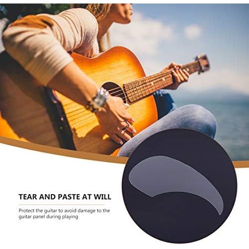 [아마존베스트]MILISTEN 1 Piece Clear Acoustic Guitar Pickguard Anti Scratch Mudguard Pickguard for Self Adhesive Guitar Parts for 36 Inch Guitar