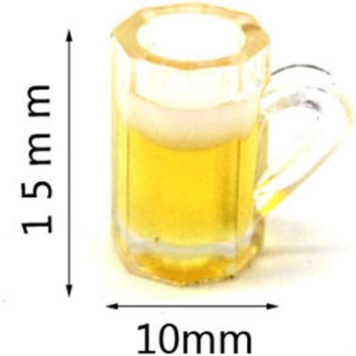  Milisten 20pcs Dollhouse Beer Cup Mug Models Drinking Cup Miniatures for Kids Decoration