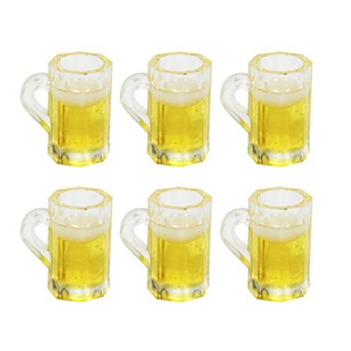  Milisten 20pcs Dollhouse Beer Cup Mug Models Drinking Cup Miniatures for Kids Decoration