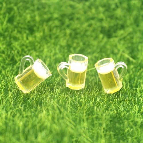  Milisten 20pcs Dollhouse Beer Cup Mug Models Drinking Cup Miniatures for Kids Decoration