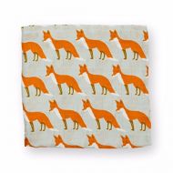 Milk Barn Baby Swaddle Baby Blanket Orange Fox