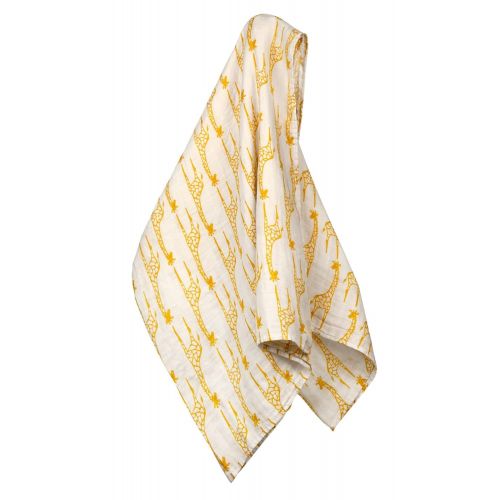  MilkBarn Milkbarn Organic Cotton Swaddle Blanket - Yellow Giraffe