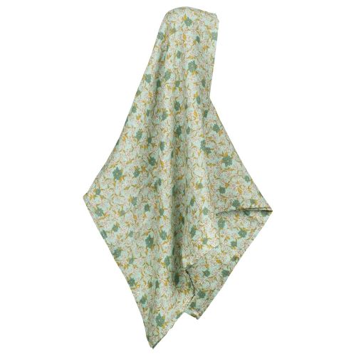  Milkbarn Bamboo and Cotton Baby Swaddle - Blue Floral