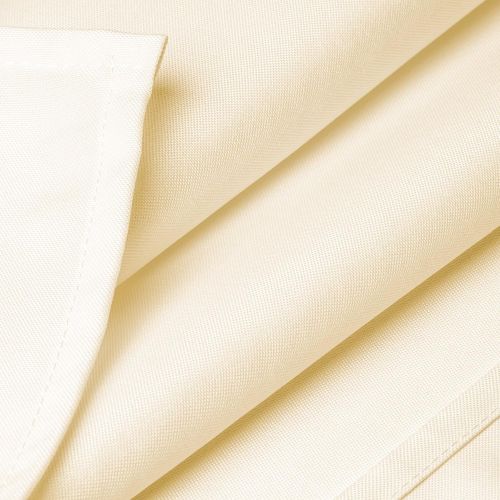  Mill & Thread - 10 Premium 90 x 132 Tablecloths for Wedding/Banquet/Restaurant - Rectangular Polyester Fabric Table Cloths - Ivory