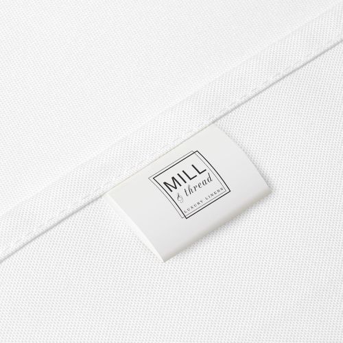  Mill & Thread - 10 Premium 90 x 132 Tablecloths for Wedding/Banquet/Restaurant - Rectangular Polyester Fabric Table Cloths - White