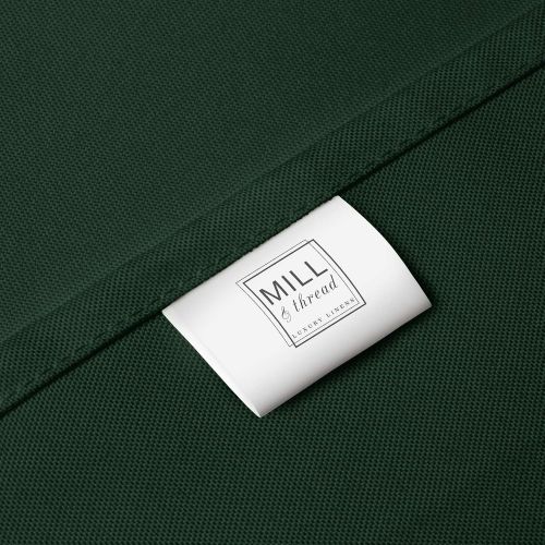  Mill & Thread - 90 x 132 Premium Tablecloth for Wedding/Banquet/Restaurant - Rectangular Polyester Fabric Table Cloth - Hunter Green