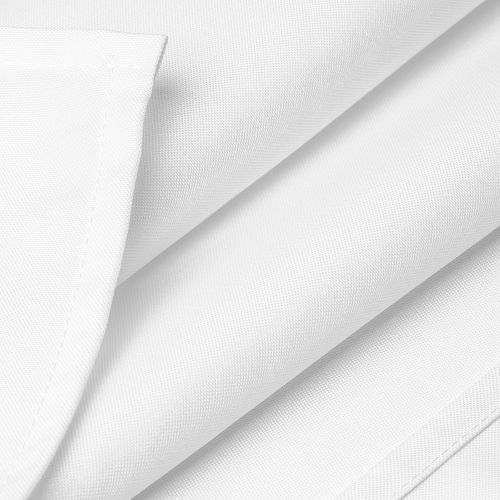  Mill & Thread - 90 x 132 Premium Tablecloth for Wedding/Banquet/Restaurant - Rectangular Polyester Fabric Table Cloth - White