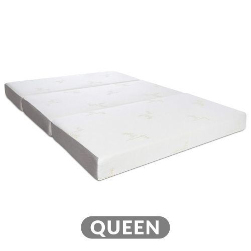  Milliard Tri Folding Memory Foam Mattress with Washable Cover Queen (78 inches x 58 inches x 6 inches)