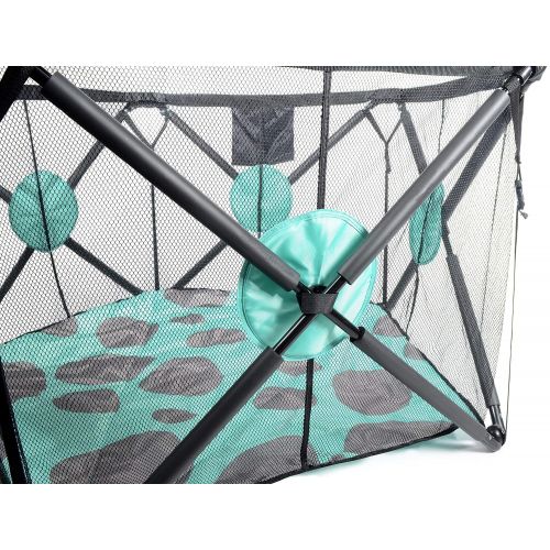  Milliard Playpen Portable Playard with Cushioning for Safety, for Travel, Indoor and Outdoor Play Yard Pen 48” x 27.5”