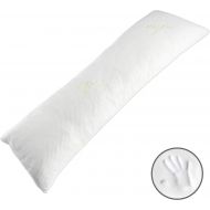 [아마존 핫딜] [아마존핫딜]Milliard Ultra-Luxury Bamboo Shredded Memory Foam Full Size Body Pillow with Kool-Flow Breathable Cooling Hypoallergenic Pillow Outer Fabric - Fits 20 x 54 inch Long Body Pillow Ca