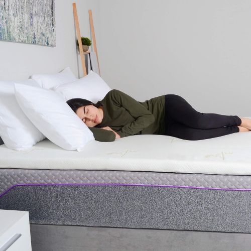  [아마존 핫딜] Milliard Gel Memory Foam Mattress Topper  2 Inches Thick with Premium 2.5 Pound Density and a Cover That’s Removable and Washable  Twin  73”37”2