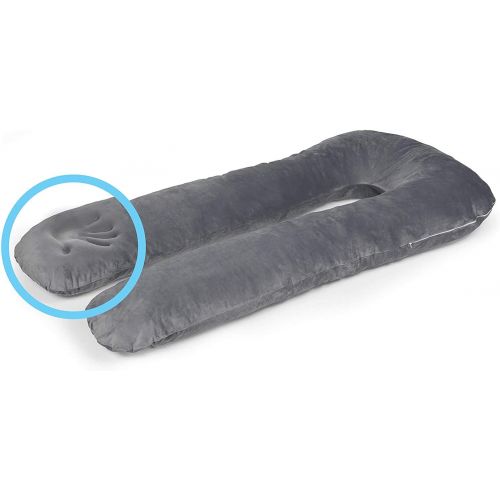  [아마존베스트]Milliard Memory Foam U Shaped Full Body Pregnancy Pillow Comfort for Sleeping,Elevating Legs, Supporting Back and Belly, Side, Front and Stomach with Breathable, Relaxing Support,