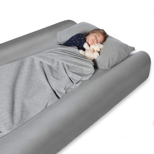  [아마존베스트]Milliard Bed Bumper (2 Pack) Toddler Foam Bed Rail with Bamboo Cover and Non-Slip Hypoallergenic Water Resistant and Washable Cover, Bed Rail for Toddlers, Kids, Adults and Seniors
