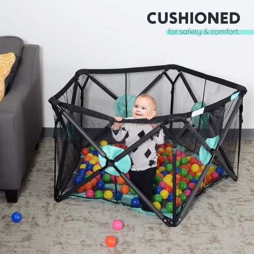  [아마존베스트]Milliard Playpen Portable Playard with Cushioning for Safety, for Travel, Indoor and Outdoor Play...