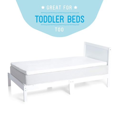  [아마존베스트]Milliard 2-Inch Ventilated Memory Foam Crib/Toddler Bed Mattress Topper with Removable Waterproof...