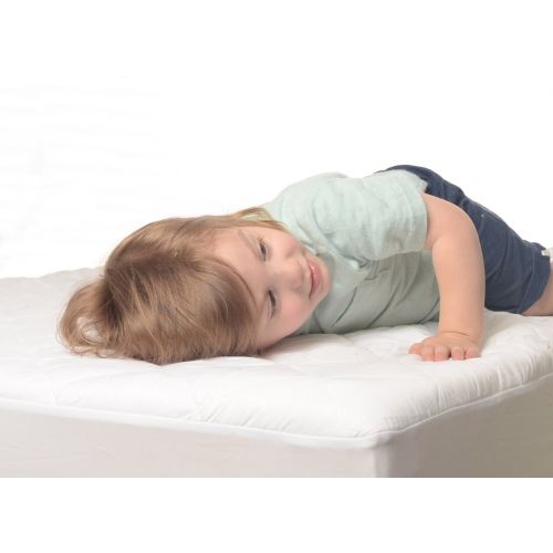  [아마존베스트]Milliard Quilted, Waterproof Crib and Toddler Mattress Protector Pad, Premium Hypoallergenic Fitted Cover with Extra Padding 28x52x6