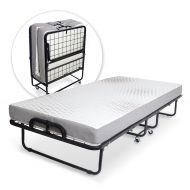 Milliard Diplomat Folding Bed  Twin Size - with Luxurious Memory Foam Mattress and a Super Strong Sturdy Frame  75” x 38