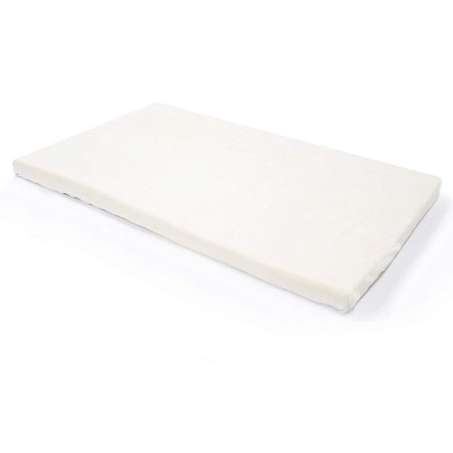  Milliard 2-Inch Ventilated Memory Foam Crib/Toddler Bed Mattress Topper with Removable Waterproof 65-Percent Cotton Non-Slip Cover - 52 x 27 x 2