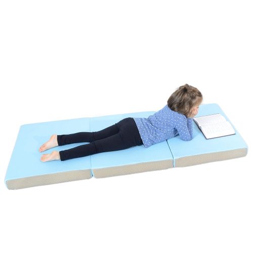  Milliard Toddler Nap Mat | Tri Folding Mattress + Soft Removable Cover | 24 x 57 x 3