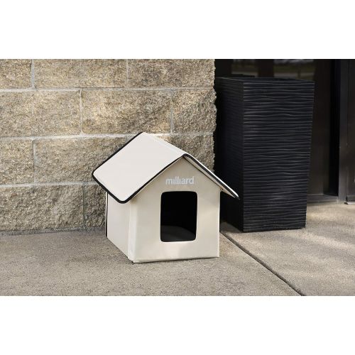  Milliard Portable Outdoor Pet House for Cat, Kitty or Puppy; Perfect Bed Cave or Shelter, 22 x 18 x 17 in