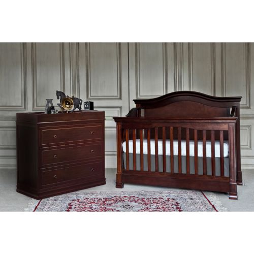  Million Dollar Baby Classic Louis 4-in-1 Convertible Crib with Toddler Bed Conversion Kitby Million Dollar Baby