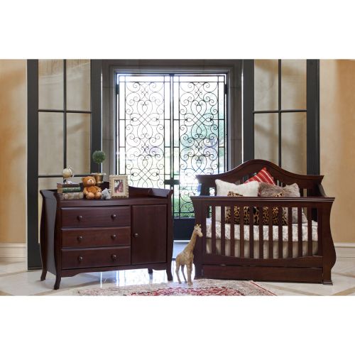  Million Dollar Baby Classic Ashbury 4-in-1 Convertible Crib with Toddler Rail by Million Dollar Baby