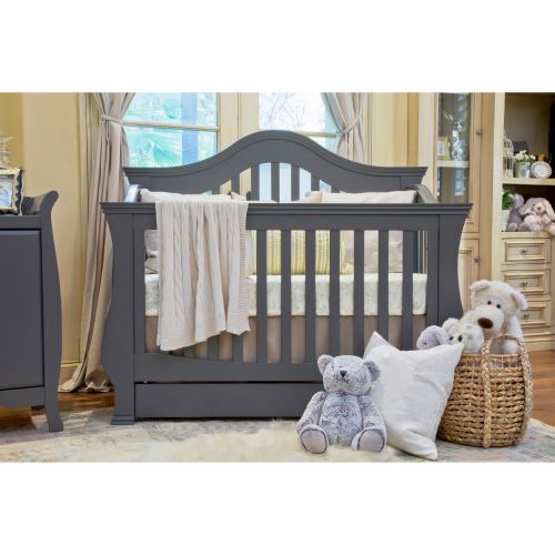  Million Dollar Baby Classic Ashbury 4-in-1 Convertible Crib with Toddler Rail by Million Dollar Baby