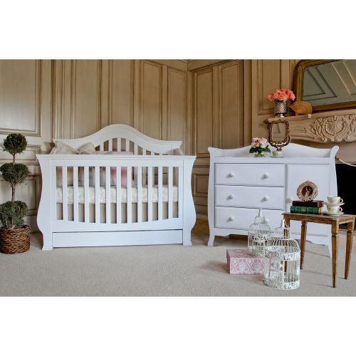  Million Dollar Baby Classic Ashbury 4-in-1 Convertible Crib with Toddler Rail by Million Dollar Baby