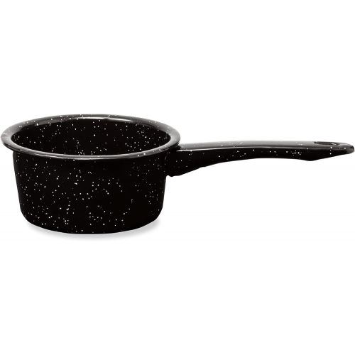  [아마존베스트]Millvado Graniteware 1 Quart Saucepan: Naturally Nonstick Sauce Pots - Speckled Enamel Cookware - Small Sauce Pan for Cooking and Boiling - Granite Cooking Pot for Stovetop, Campfi