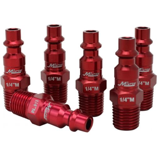  ColorFit by Milton Coupler & Plug Kit - (M-Style, Red) - 1/4 NPT, (14-Piece) - S-314MKIT