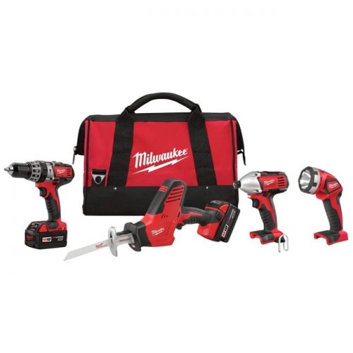  Milwaukee 2695-24 Cordless Combo Kit, 8 Pieces, 18 V Li-Ion, 3 Ah