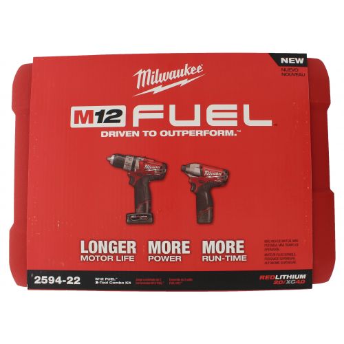  Milwaukee Electric Tool M12 FUEL 2PC COMBO KIT