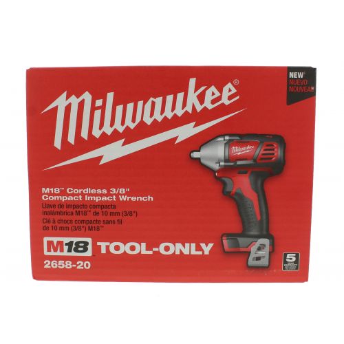  Milwaukee 2658-20 M18 38 Inch Impact Wrench with Friction Ring