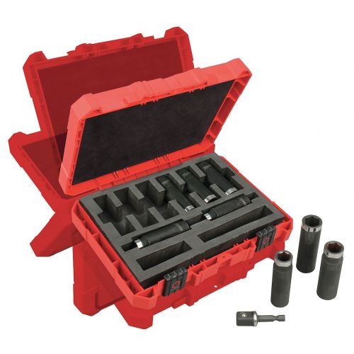  Milwaukee Shockwave 9-Piece 12 In. Drive Thin Wall Deep Impact Driver Set