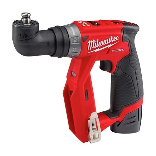  Milwaukee 2505-22 M12 Fuel Installation Drill/Driver Kit, Compact, Forward/Reverse Switch, Keyless Chuck, LED Light, Variable Speed