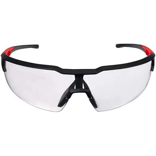  Milwaukee Anti-Fog Safety Glasses Clear Lens Black/Red Frame 2 pc. - Case of 2