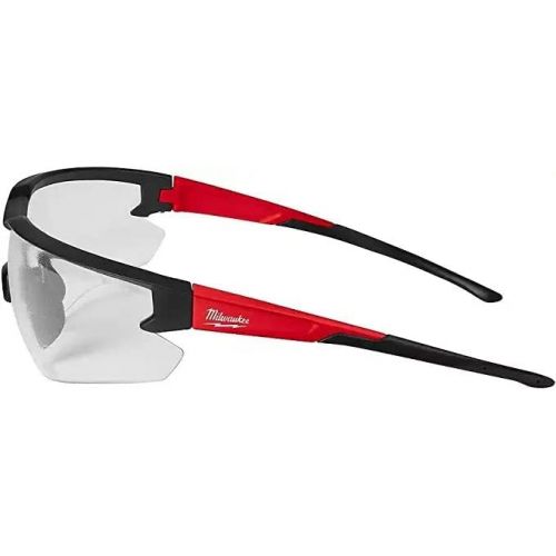  Milwaukee Anti-Fog Safety Glasses Clear Lens Black/Red Frame 2 pc. - Case of 2