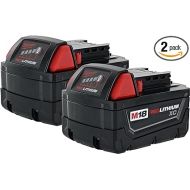 Milwaukee 48-11-1828 M18 XC RED LITHIUM 18-Volt Lithium-ion Cordless Tool Battery (2 pack)