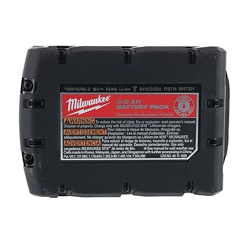  Milwaukee 48-11-1828 M18 XC RED LITHIUM 18-Volt Lithium-ion Cordless Tool Battery ( 2 pack )